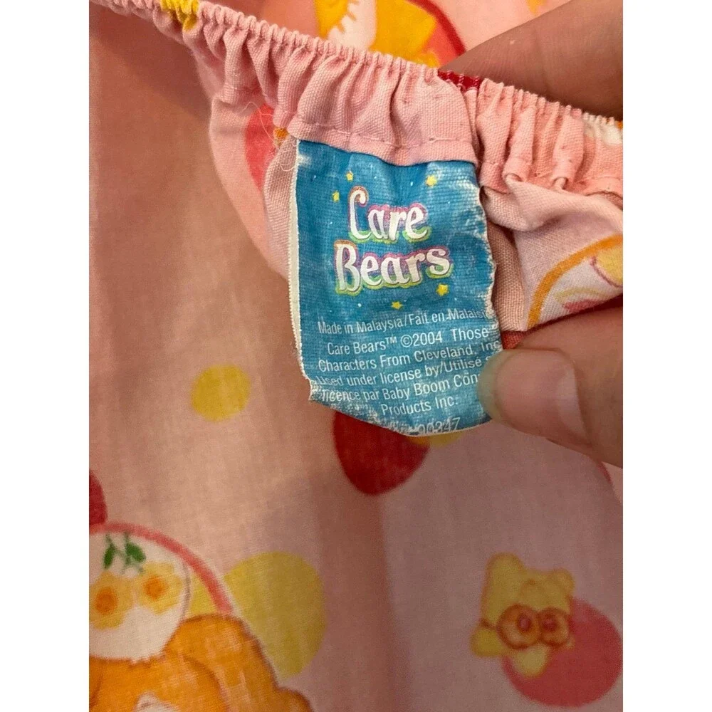 Care Bears vtg y2k Fitted Baby/Toddler Crib Sheet Pink “Fun Shine Love A Lot”